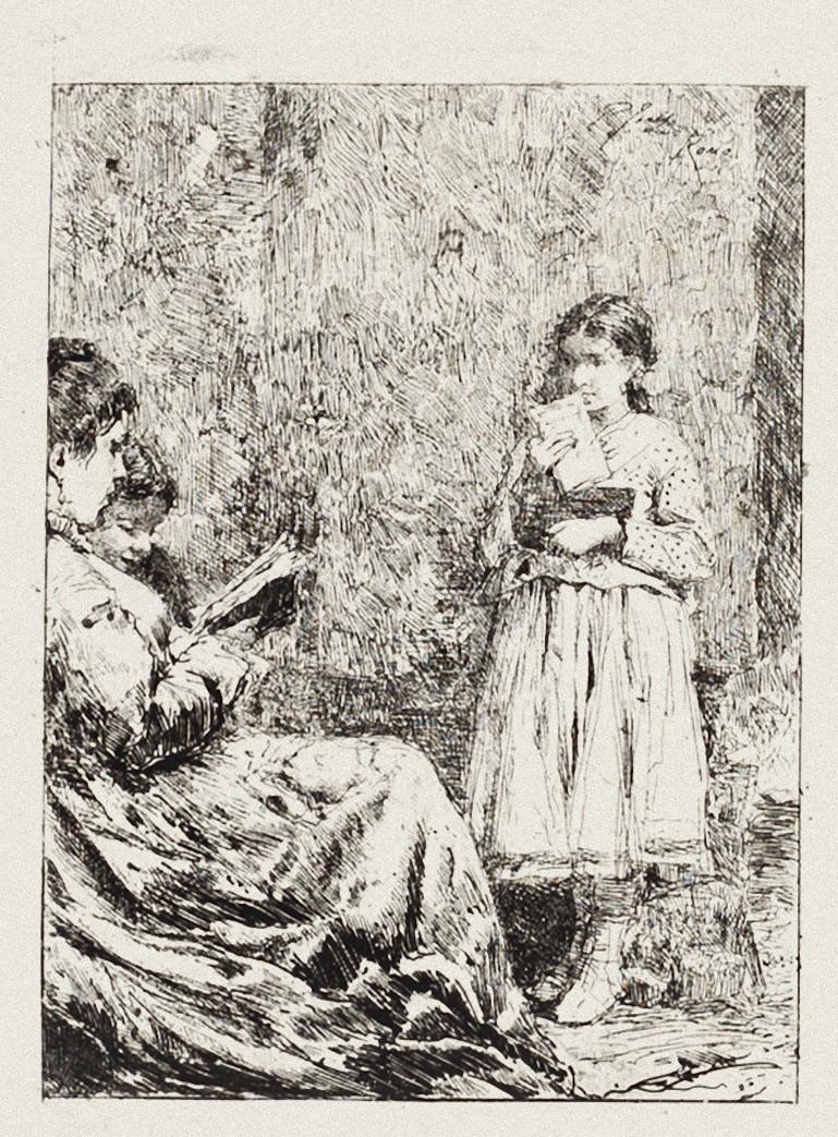 La Lectura es una  Preciosa obra de arte grabada al aguafuerte realizada por Pio Joris a principios del siglo XX.

 En muy buen estado.

Incluye un Passepartout: 49 x 34 cm.

Pio Joris (1843-1922) fue un pintor italiano. He nació en Roma. Siendo aún