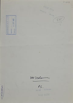 Tintenzeichnung von Alfredo Chiappori - 1977