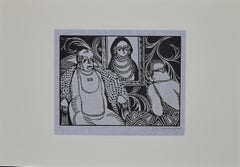 The Meeting -  Woodcut Print by Hermann-Paul - 1925