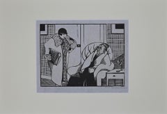 Die alte Frau – Holzschnittdruck von Hermann-Paul – 1925