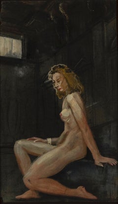 Nude of Woman - Pastel Drawing - Late 19th Century