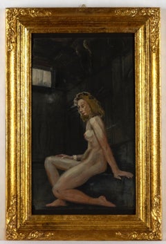 Nude of Woman - Pastel Drawing - Late 19th Century