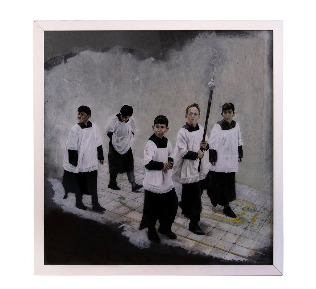 Altar Boys - Oil Painting by Roberto De Francisci - 2013