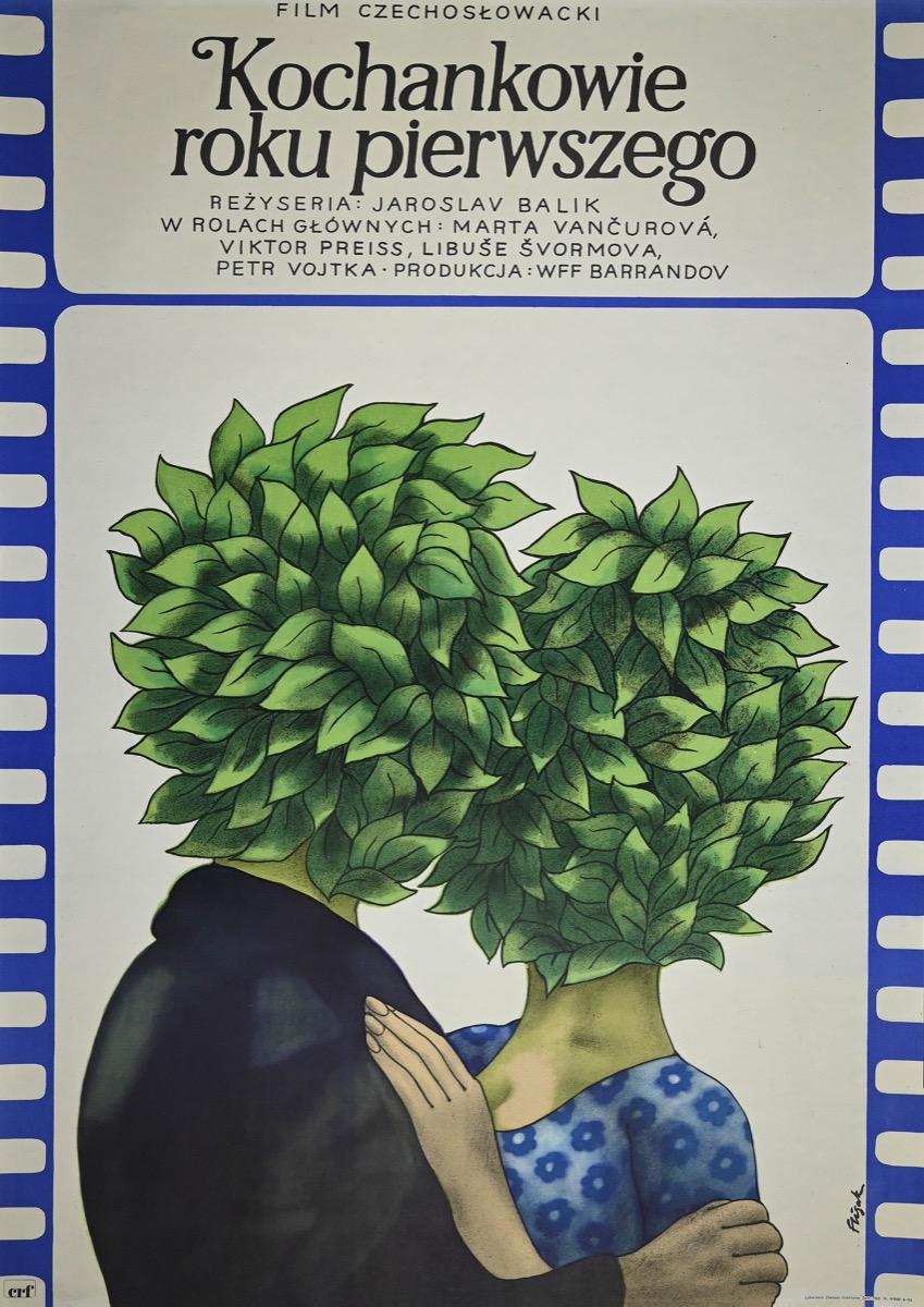 MKochankowie Roku Pierwszego - VintageOffset Poster by Jerzy Flisak - 1975