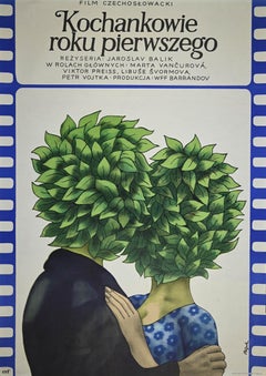 MKochankowie Rokuchogo - Affiche offset vintage de Jerzy Flisak - 1975