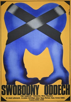 Swobodny Oddech - Retro Offset Poster by Erol Jakub - 1974