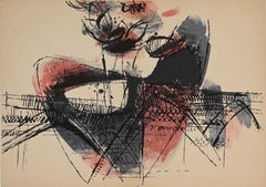 Composition - Lithograph by K.R. H. Sonderborg - 1955