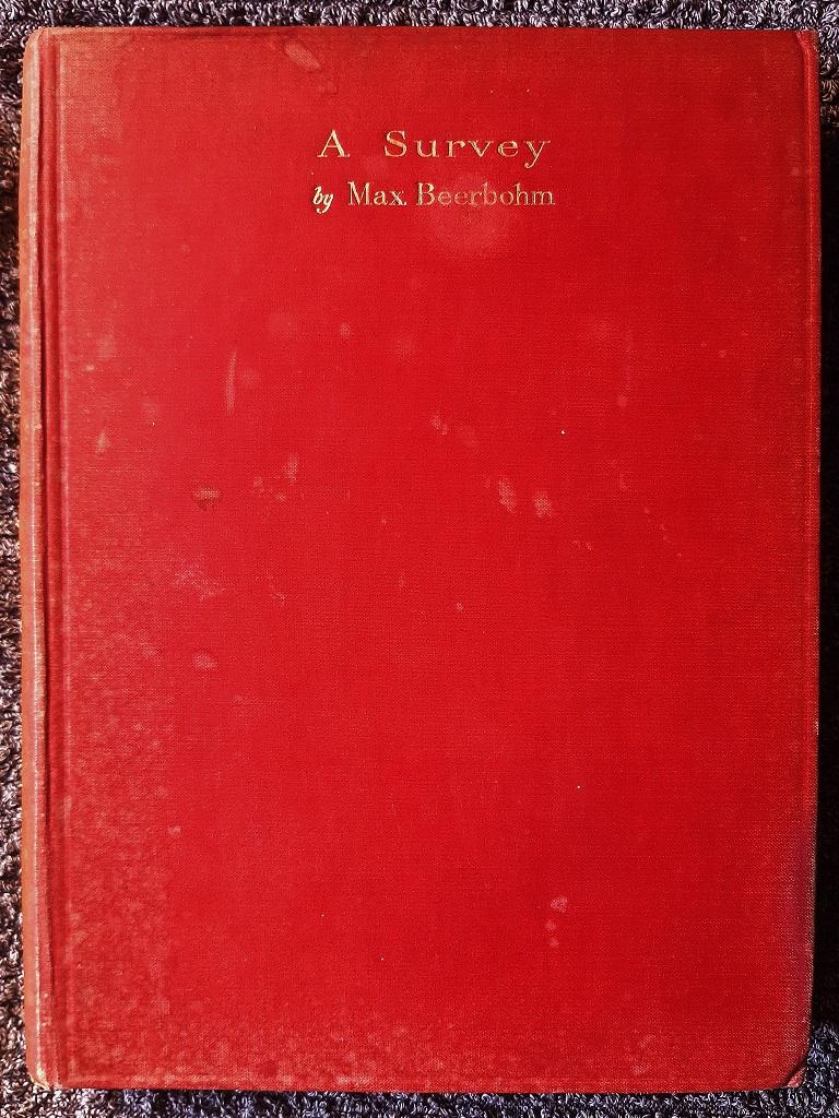 A Survey - Livre illustré de Sir H. M. « Max » Beerbohm - 1921 en vente 1