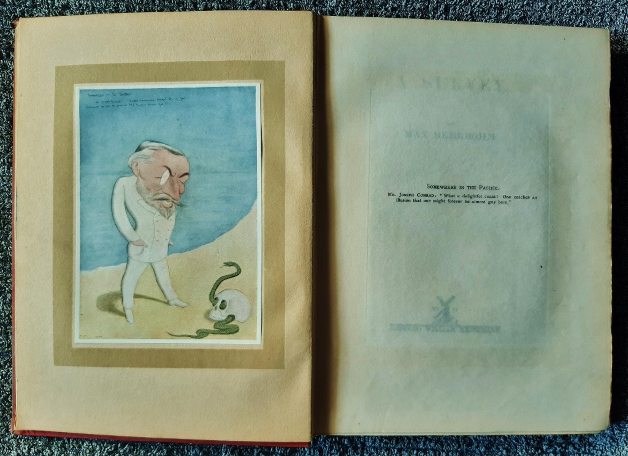 A Survey - Livre illustré de Sir H. M. « Max » Beerbohm - 1921 - Art de Sir Henry Maximilian "Max" Beerbohm