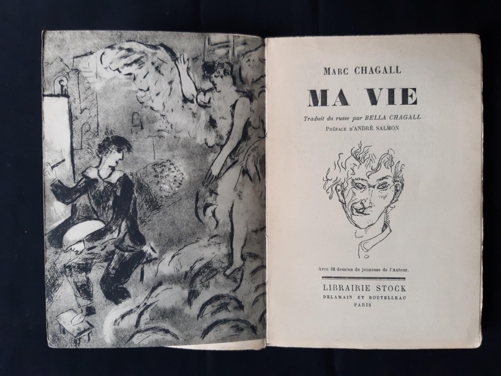 Erste Ausgabe von Chagalls Autobiografie.
Limitierte Auflage von 1650 Exemplaren.
Format: In-8°
Seiten: 253
32 Reproduktionen von Zeichnungen aus Chagalls Jugendzeit.
Gute Bedingungen.