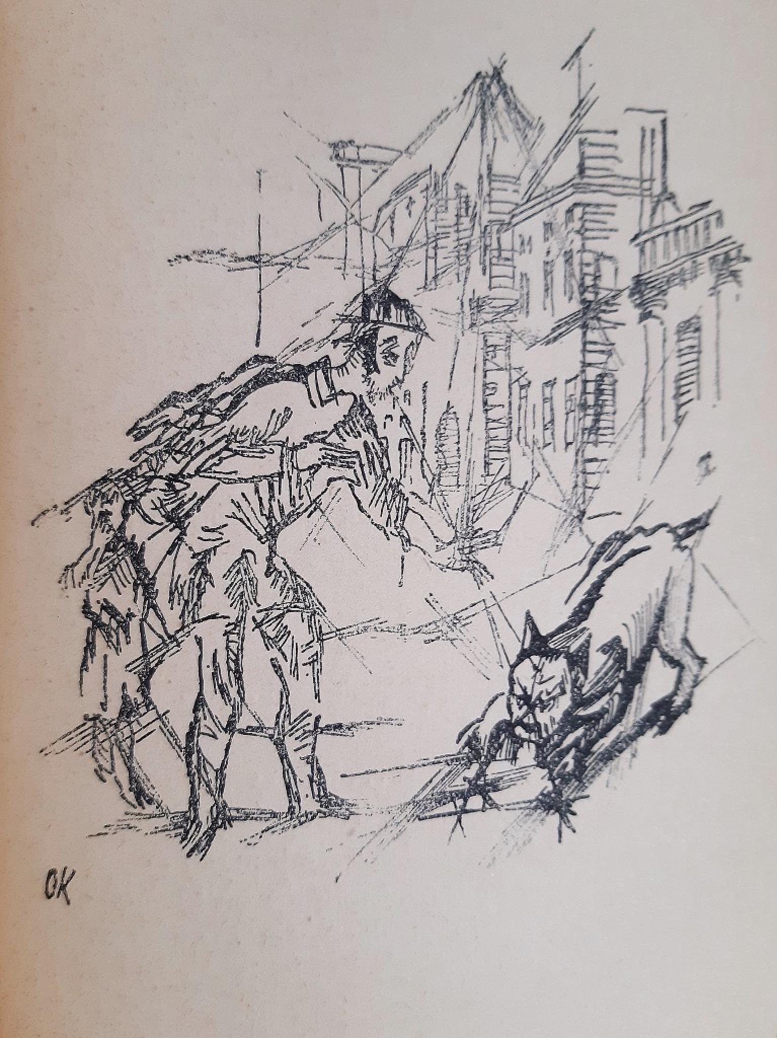 Tubutsch – seltenes Vintage-Buch, illustriert von Oskar Kokoschka – 1919 im Angebot 5
