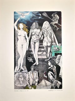 Lies - From The Allegories - Offset original de Renato Guttuso - 1981