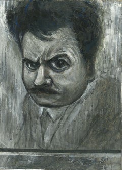 Retrato 1910 - Tinta china y témpera de Gabriele Galantara - 1910