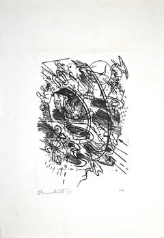 Untitled -  Etching by Mario Benedetti - 1966