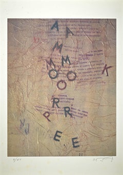 La Lettera Selvaggia - Lithograph by Rodolfo Vitone - 1993