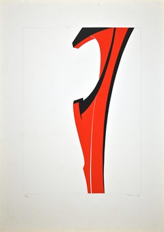 Costruzione - Lithographie de Luisa Strocco - 1972