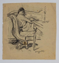 Figure - Original Pencil Drawing - 1923