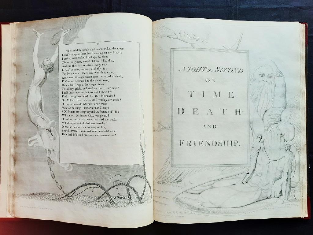 Nachttische Überlegungen – Seltenes Buch, illustriert von Sir William Blake – 1797 im Angebot 3