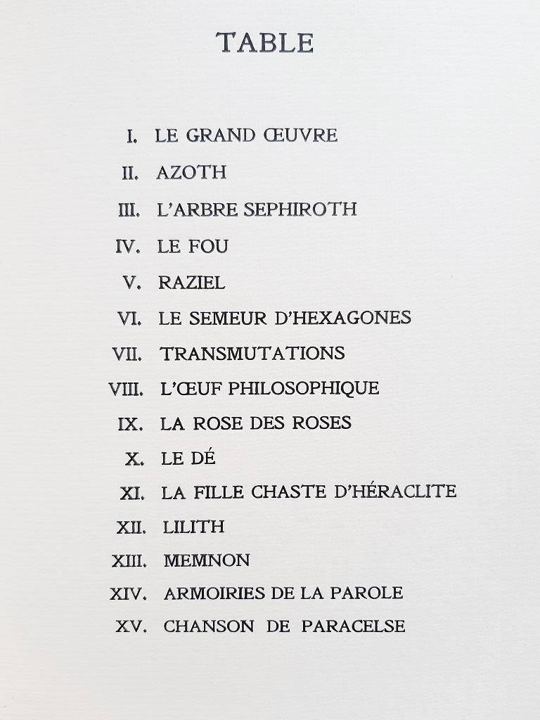 Le Char Triomphal de l’Antimoine is an original modern rare book written by Yvan Goll (Sankt Didel,1891 – Neuilly-sur-Seine, 1950) and illustrated by Victor Brauner (Piatra Neamț, 1903 - Paris, 1966) in 1949.

Original edition.

333 numbered 