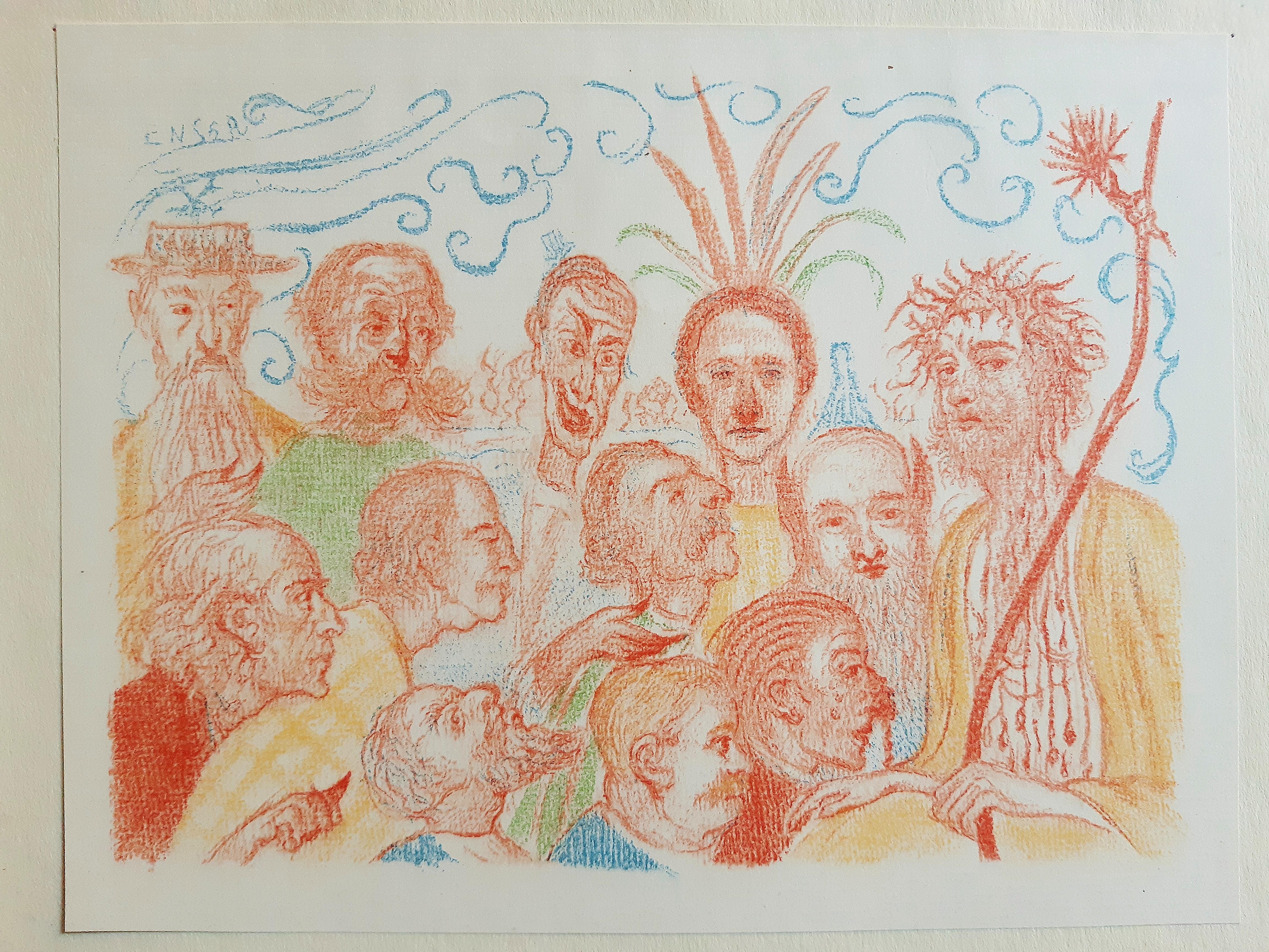 Scènes de la vie du Christ - Vintage Rare Book Illustrated by James Ensor - 1921 For Sale 4