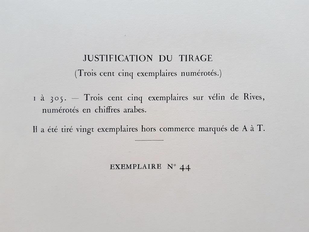 La Maison Tellier is an original modern rare book illustrated by Edgar Degas (Paris, 1834 – Paris, 1917) and written by Henri-René-Albert-Guy de Maupassant (Tourville-sur-Arques, 1850 – Paris, 1893). Edition by Ambrose Vollard, 1934.

305 numbered