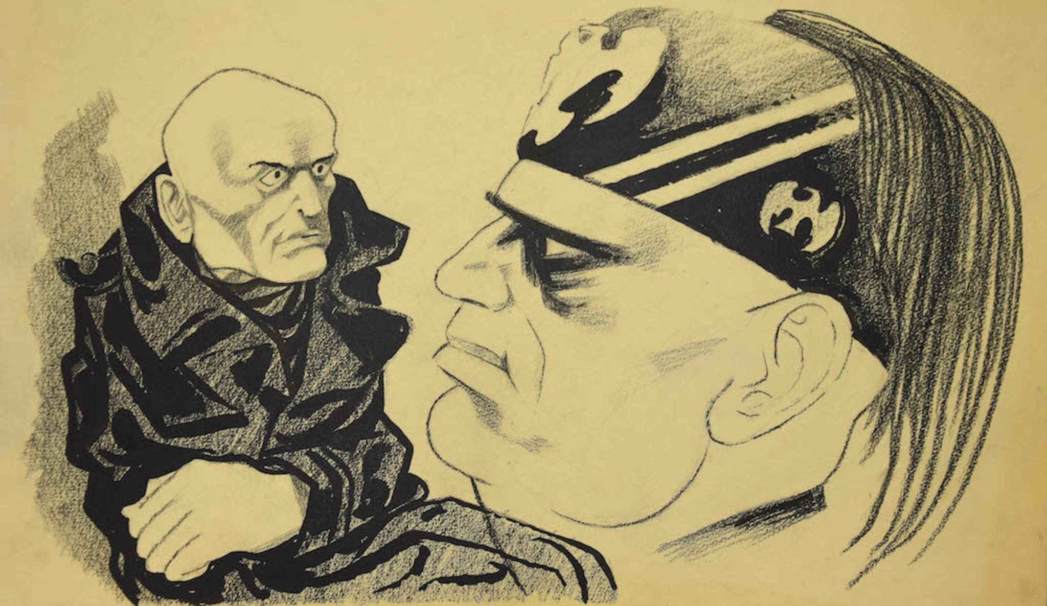 The Dictator - Ink by Adolf Reinhold Hallman - 1938