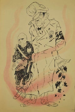 The Dictators - Ink by Adolf Reinhold Hallman - 1938
