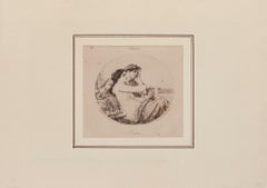 Aglaé - Original Etching by Gustave Joseph Biot - 1900