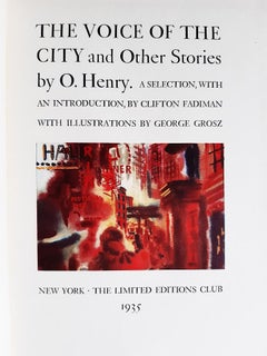 The Voice of the City and Other Stories - Illustrations by G. Grosz - 1935