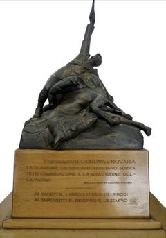 Monument an die Kavalleriemen – Bronzeskulptur von Piero Da Verona – 1922