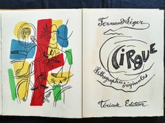 Le Cirque - Vintage Rare Book Illustrated by Fernand Léger - 1950