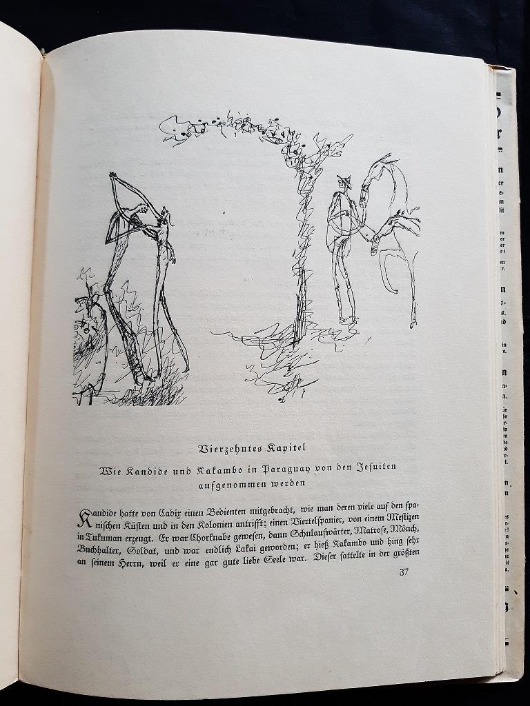 Kandide oder die beste Welt - Vintage Rare Book Illustrated by Paul Klee - 1920 For Sale 5