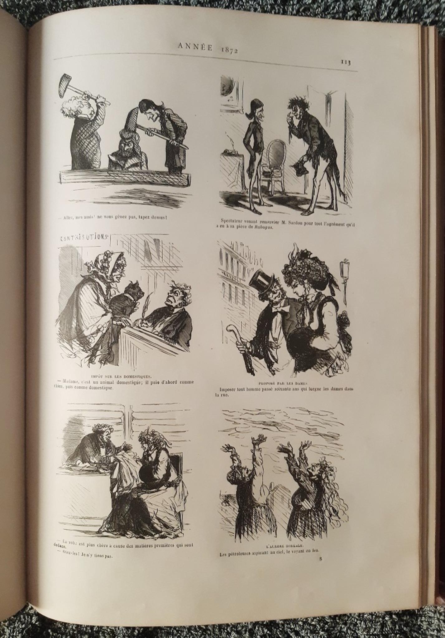 Les Folies Parisiennes - Libro raro d'epoca illustrato da CHAM - 1883 in vendita 1