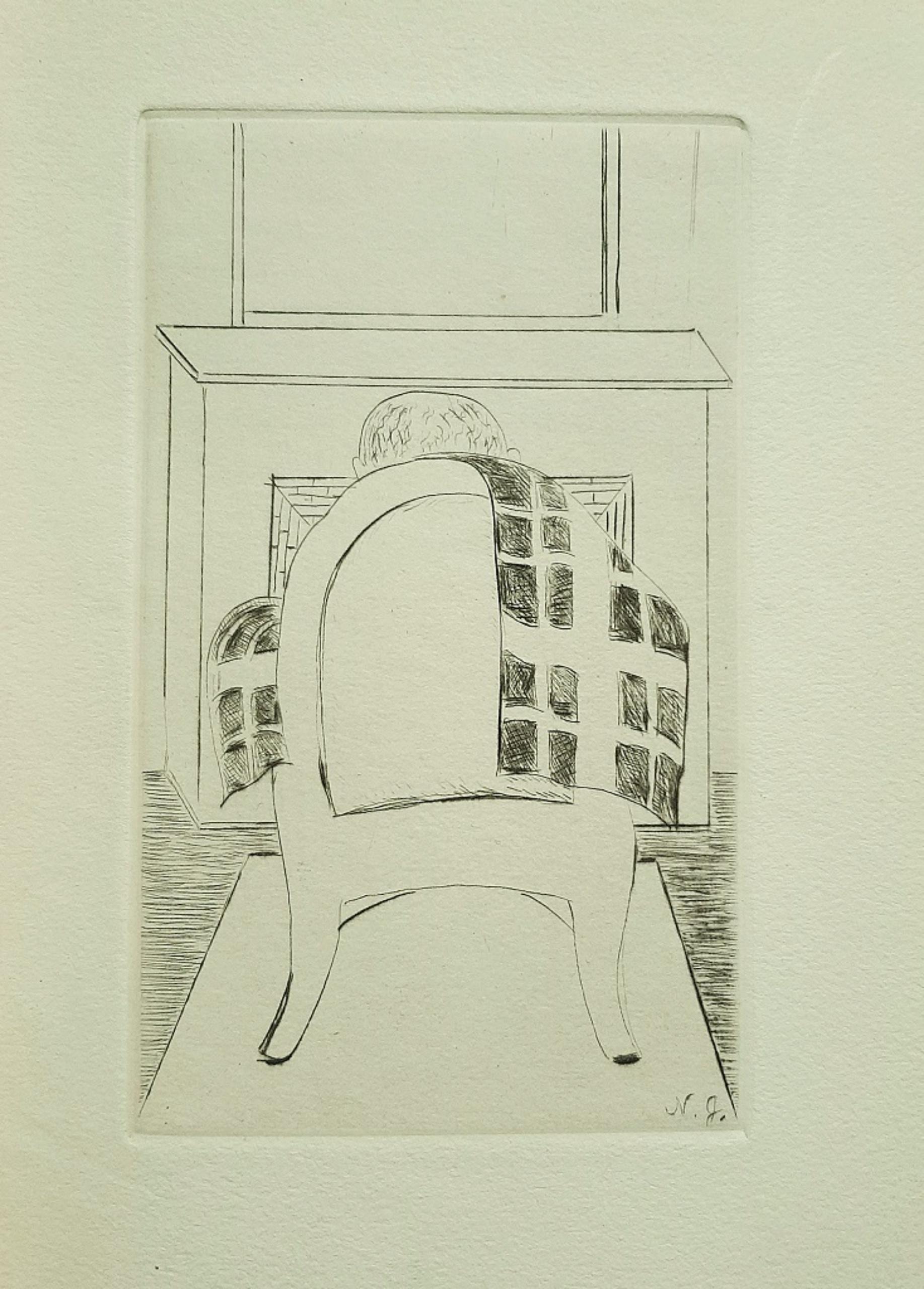 Le Thé du Capitaine - Seltenes Buch, illustriert von Natalia Gontcharova - 1926