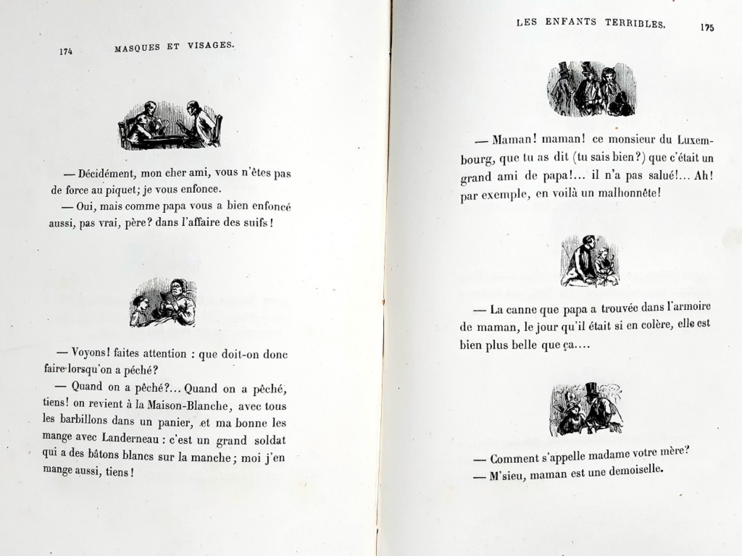 La Mascarade Humaine - Vintage Rare Book Illustrated by Paul Gavarni - 1881 8