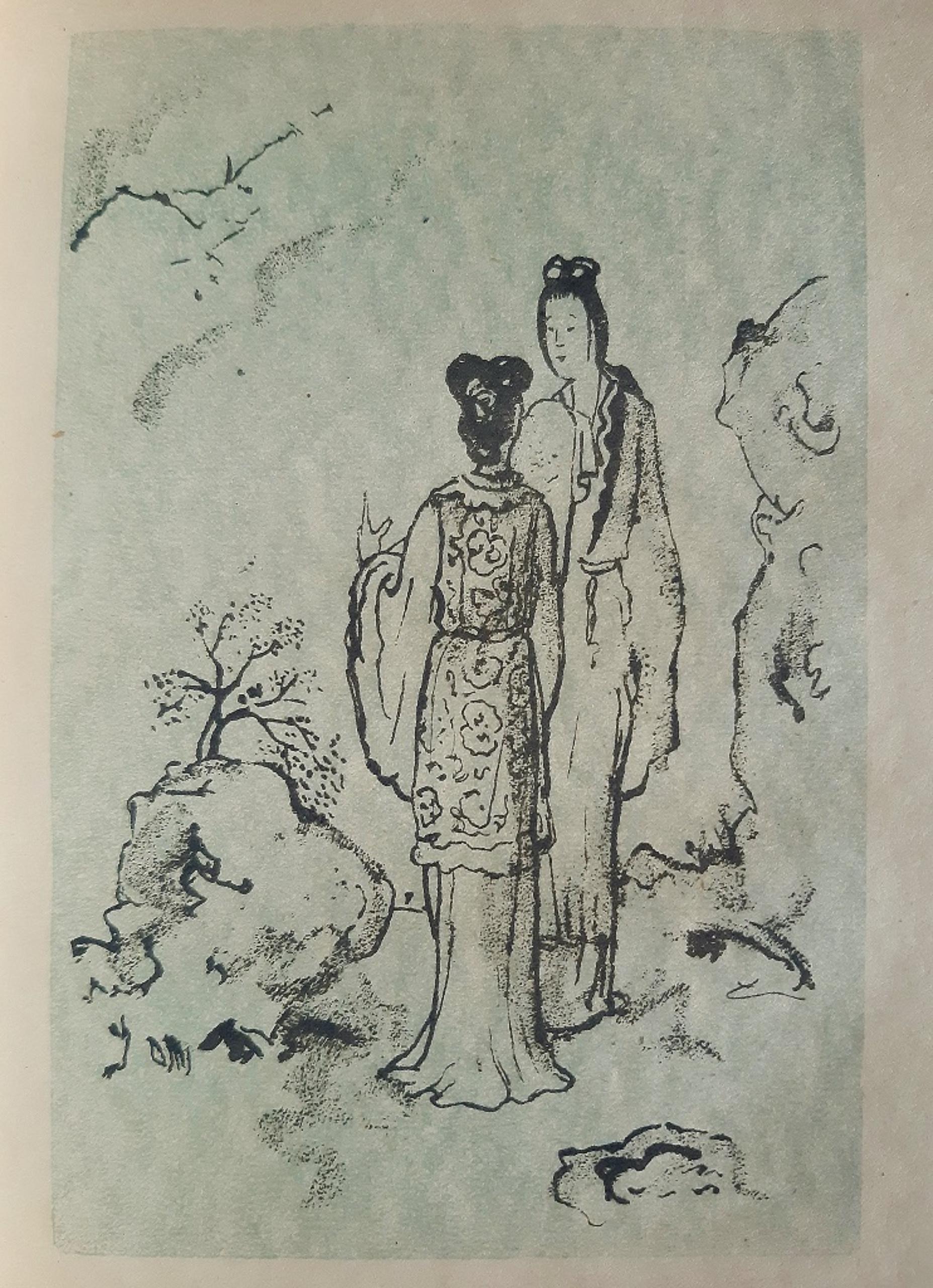 Chinesische Abende - Libro raro d'epoca illustrato da Emil Orlik - 1920 in vendita 5