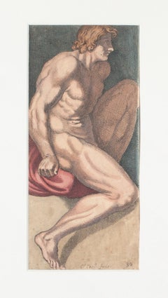 Figure - Etching by Carlo Cesi - Late 17th century