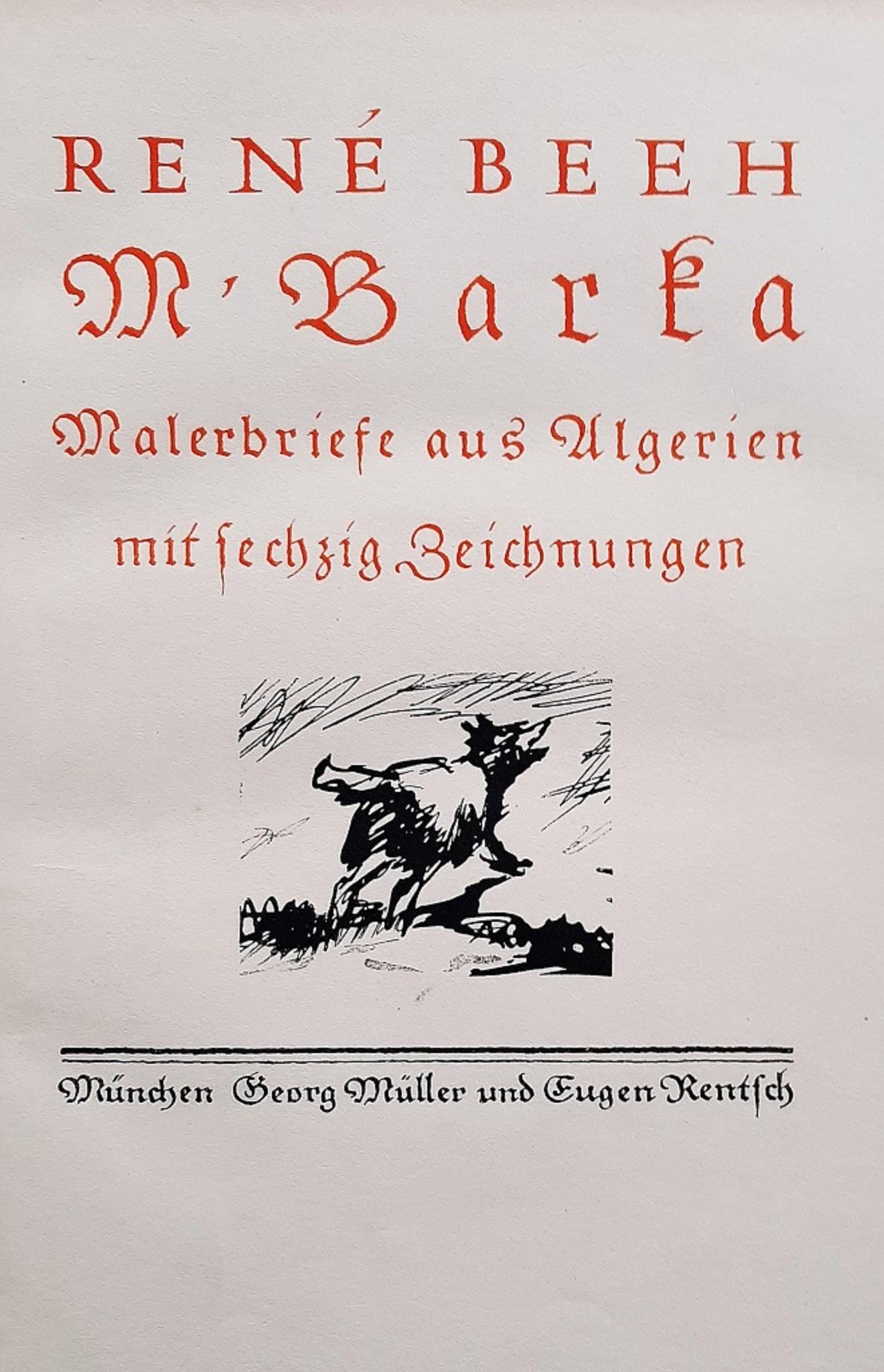 M.Barka ist ein seltenes Originalbuch, das von René Beeh (1886 - 1922) im Jahr 1914 illustriert wurde. 

Original-Erstausgabe. 

Herausgegeben von Georg Muller, Eugen Rentsch, München.

1200 nummerierte Exemplare.

Format: in 4°.

Das Buch umfasst