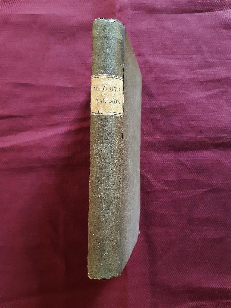 Ballads is an original modern rare book written by William Hayley (Chichester 1745 - Felpham, Sussex, 1820) and illustrated by Sir William Blake (London, 1757 - London, 1827) in 1805.

Original Edition, published by J. Seagrave for R. Phillips,