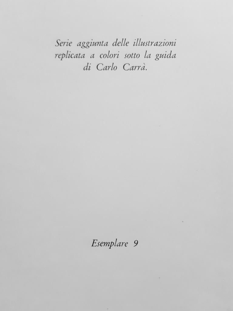 Versi e Prose 1871-1873 - Rare Book Illustrated by Carlo Carrà - 1945 For Sale 4