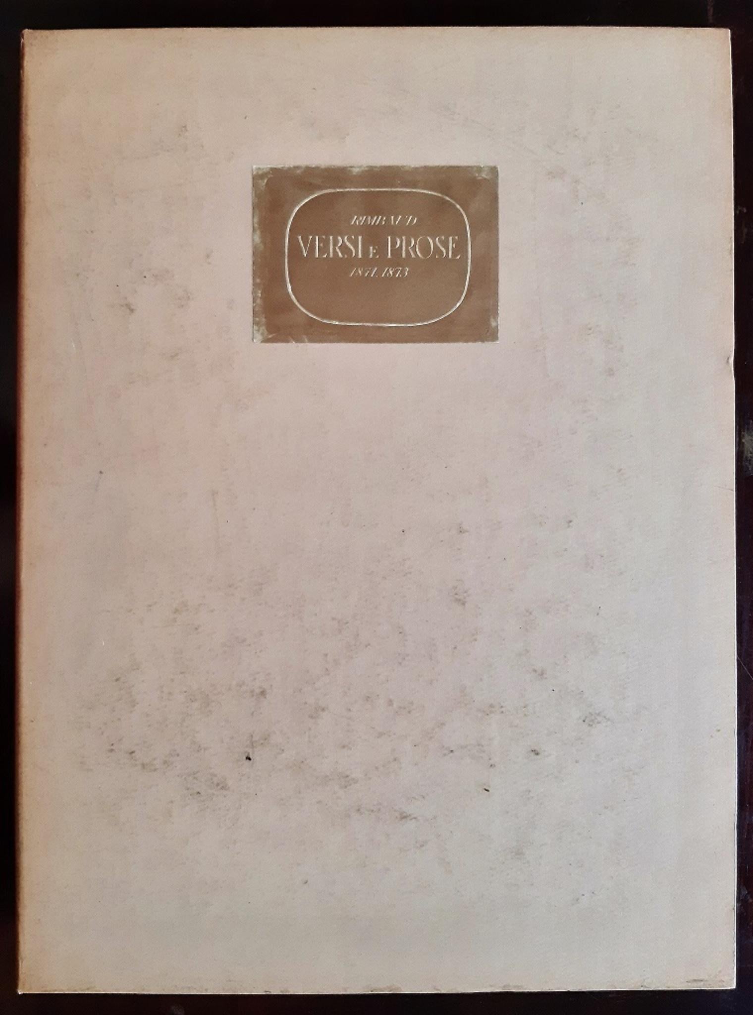 Versi e Prose 1871-1873 - Rare Book Illustrated by Carlo Carrà - 1945 For Sale 1