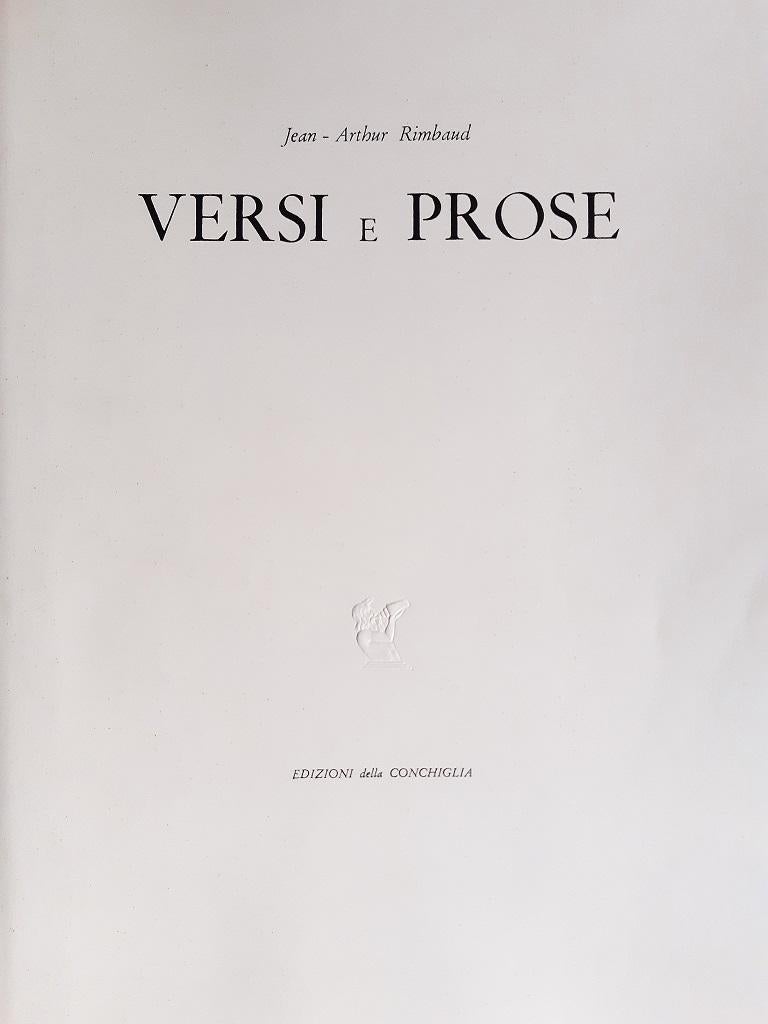 Versi e Prose 1871-1873 - Livre rare illustré par Carlo Carrà - 1945 en vente 2