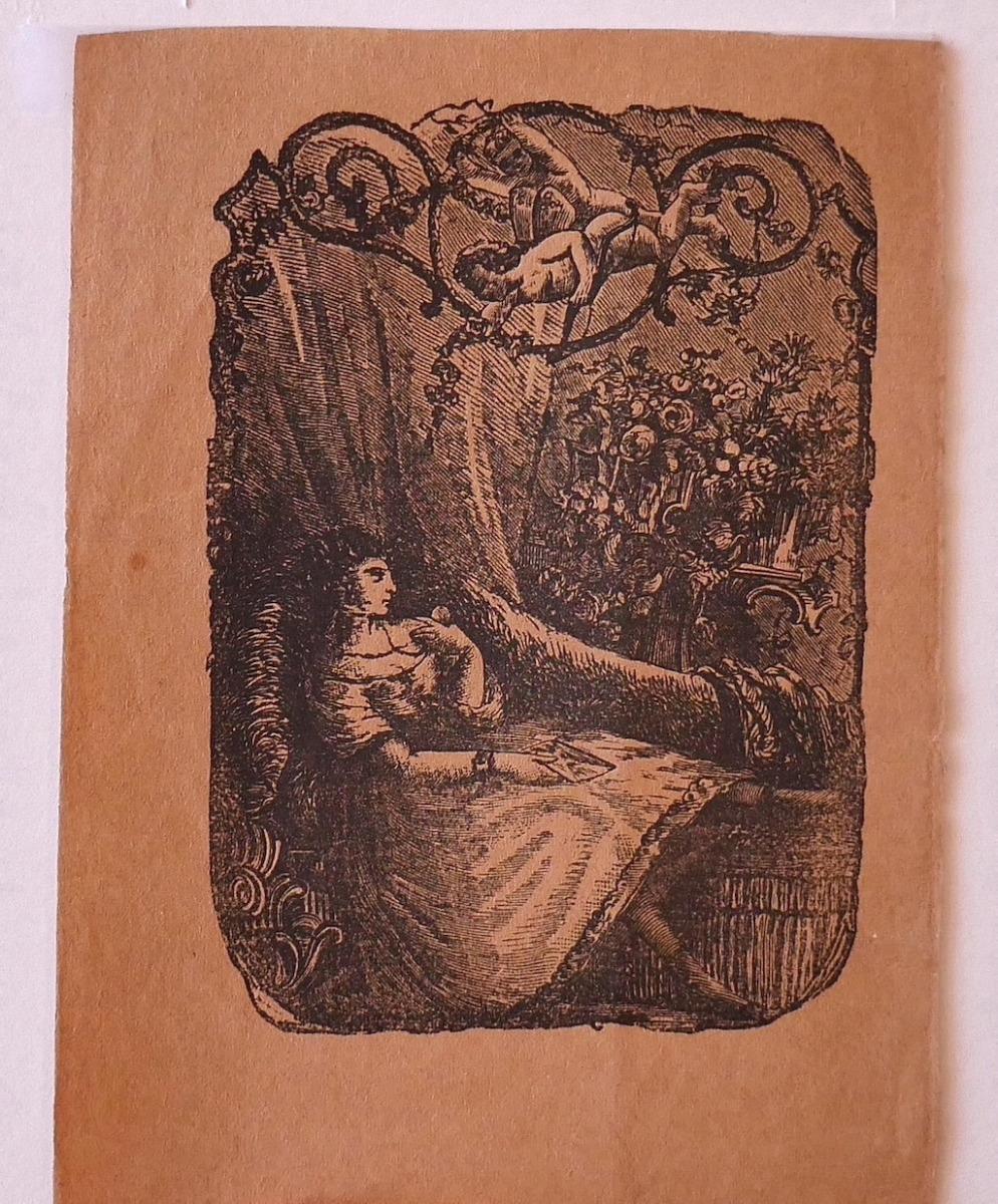 Sleeping Girl – Lithographie – 19. Jahrhundert
