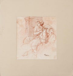 Figures - Original Pastel Drawing - Early 20th Century
