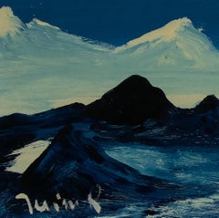 Stormy Sea - Oil Painting by Oldrich Jelinek - 1980s