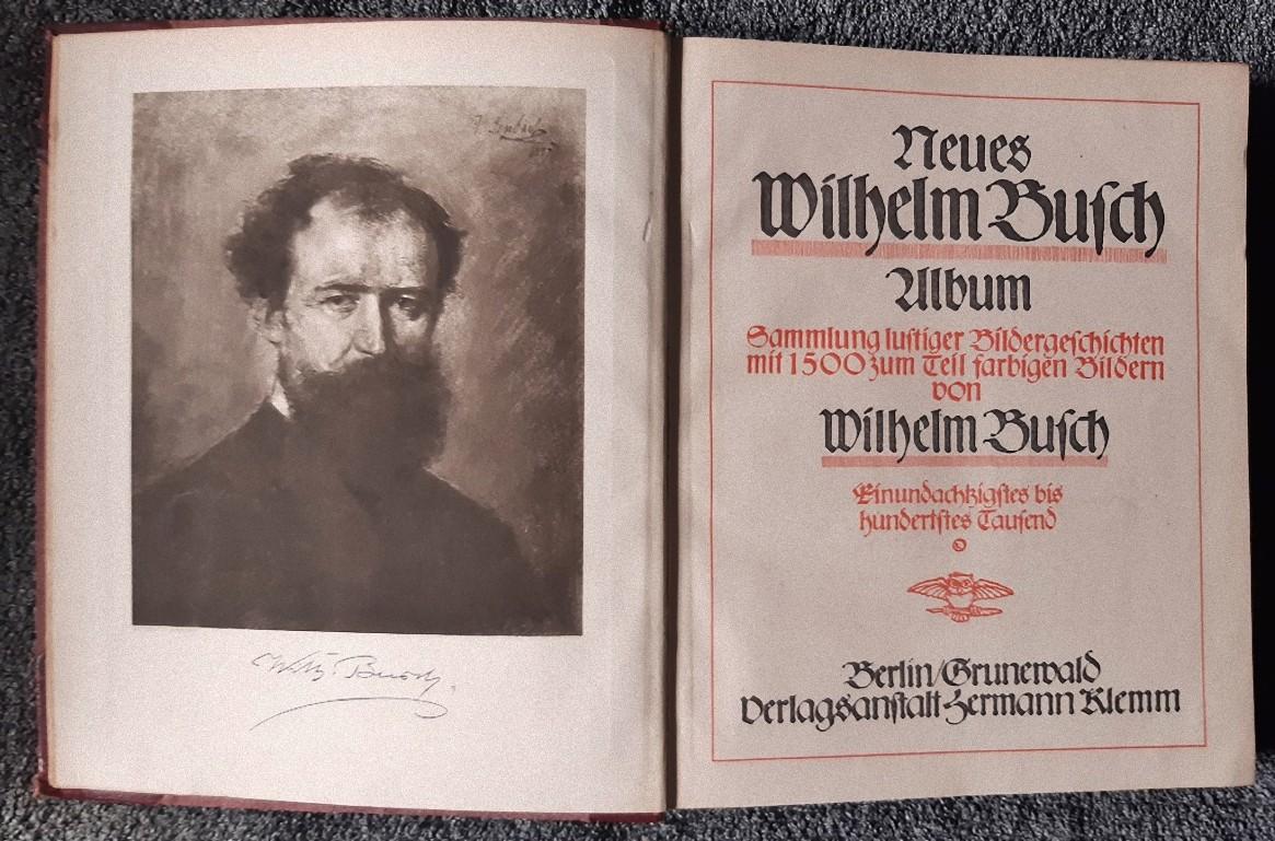 Neues Album – Seltenes Buch, illustriert von Wilhelm Busch – 1925 im Angebot 3