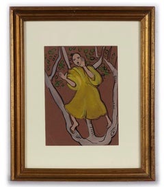 The Scream - Watercolor and Tempera by Helen Vogt - Mid-20th Century