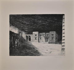 Cristos - Original Etching on Paper by Lino Bianchi Barriviera - 1940