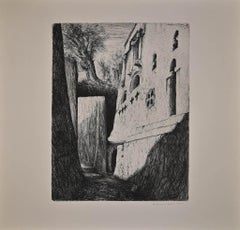 Lalibela - Etching by Lino Bianchi Barriviera - 1948