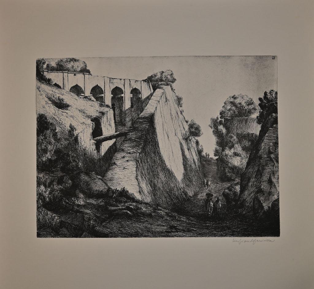 Lalibela – Radierung von Lino Bianchi Barriviera – 1939